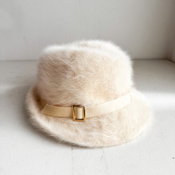 Kangol Furgora Rachel Angora Rabbit Blend Ivory Fedora Hat S main image 6